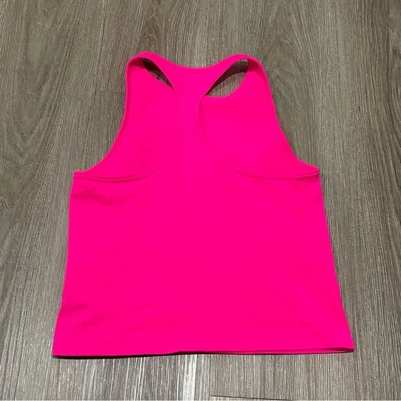 Free People Intimately Hot Pink racerback Tank Top Size M/L - Picture 4 of 4